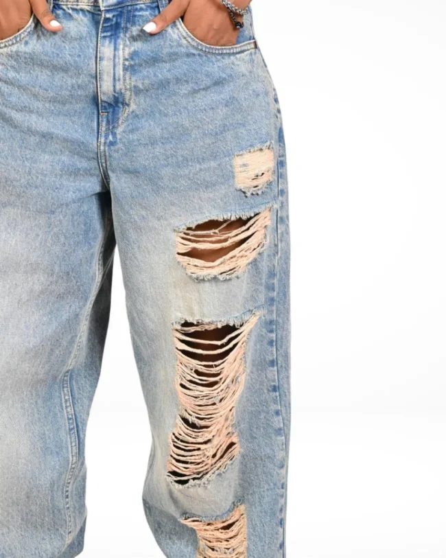 Dirty Denim Reckless Skater Ripped Jeans – Women-Female - Image 3
